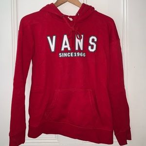 Red vans hoodie